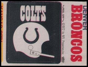Baltimore Colts Helmet Denver Broncos Name